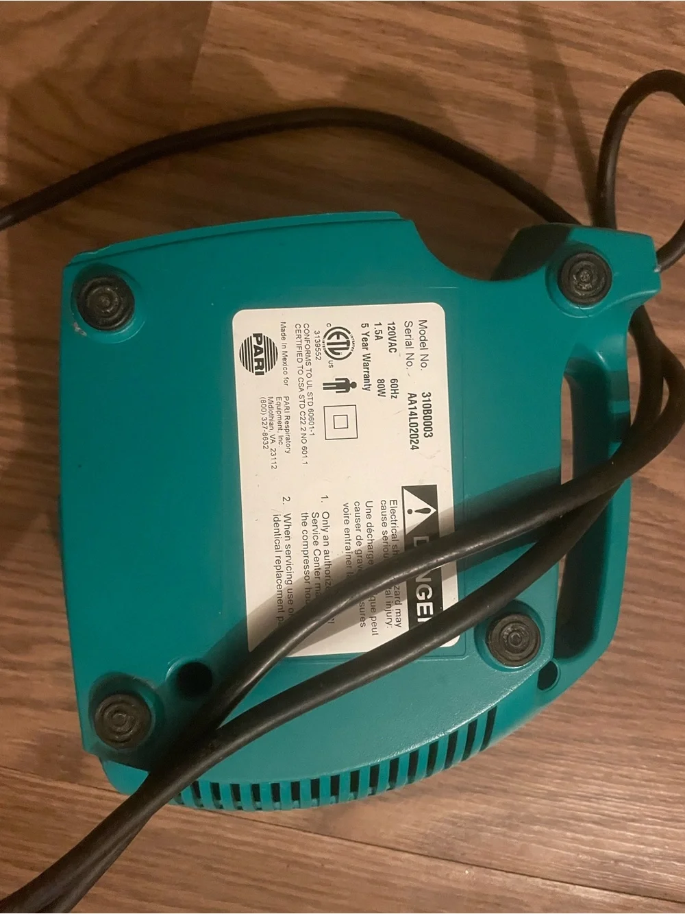 Portable Charger - Teal nebulizer